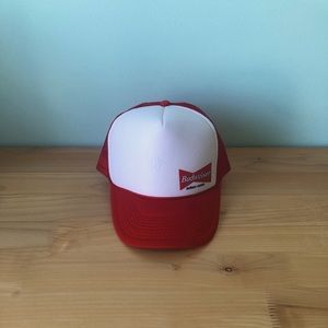 Adult Budweiser Trucker SnapBack Hat. Great Condition